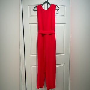Banana Republic Jumpsuit; Bright Pink; suiting